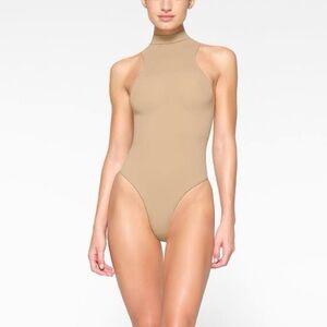 Skims Seamless Sculpt High Neck Thong Bodysuit